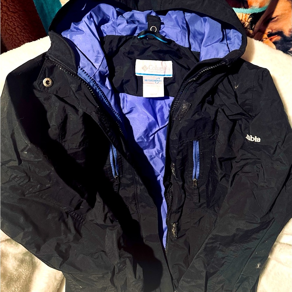 Girls Columbia Omni-shield lightweight windbreaker jacket